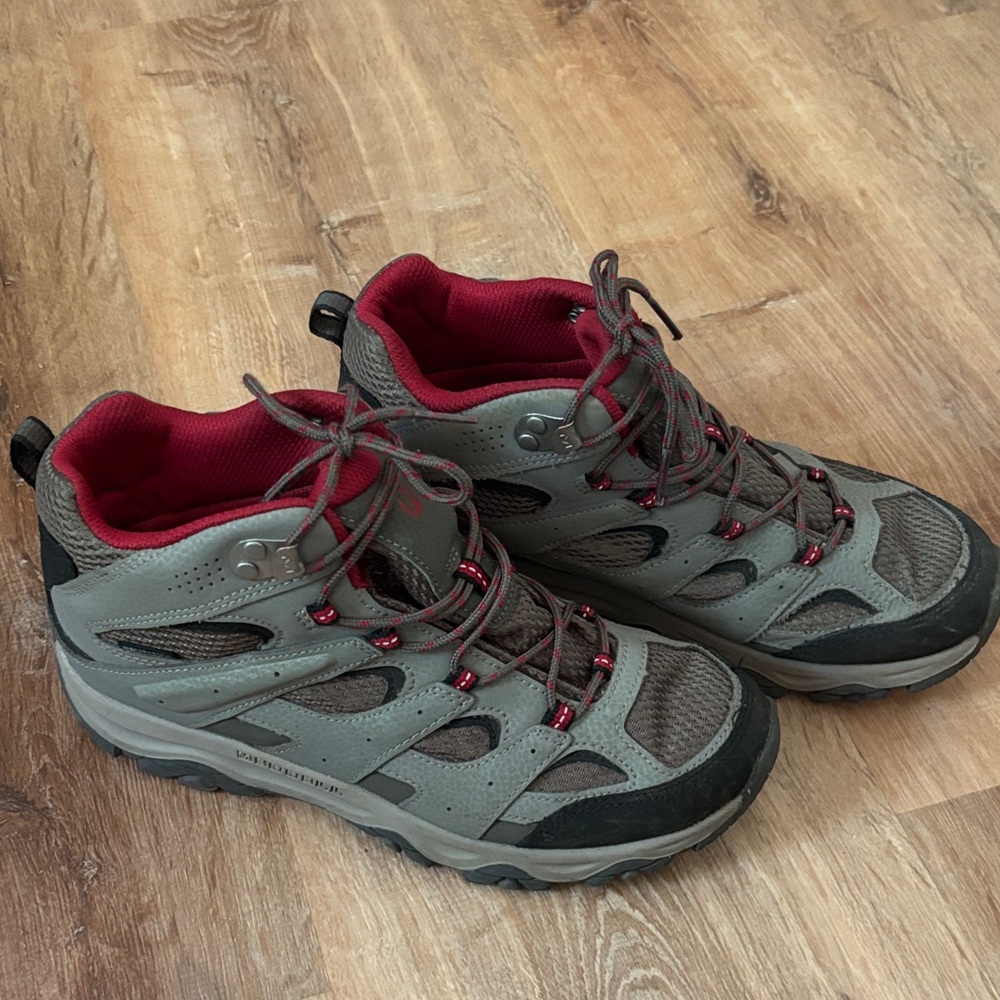 Boy’s Merrell Hiking Boots - Gray and Red